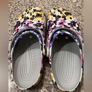 Tie dye crocs